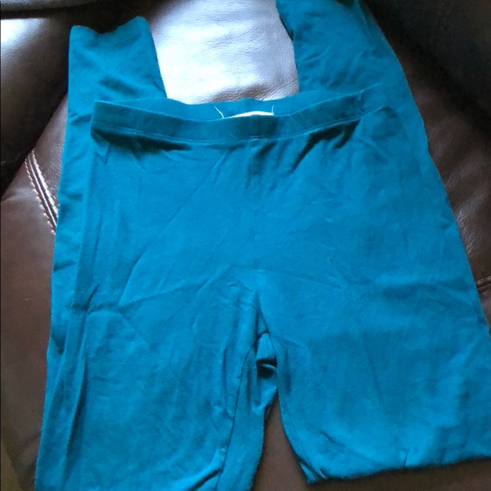 Turquoise Forever 21 Leggings